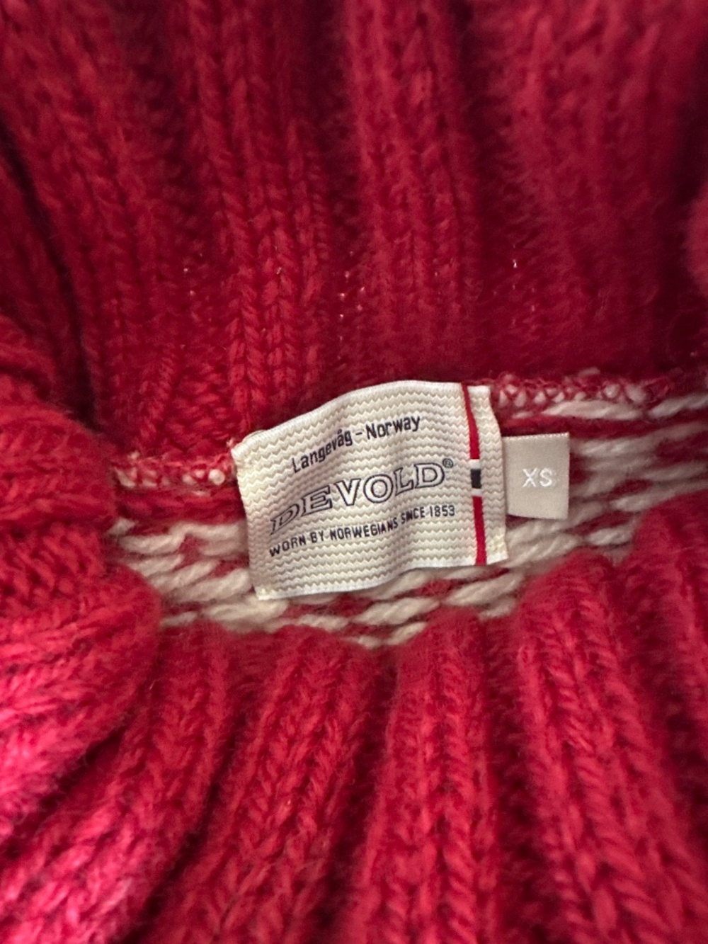 Devold 100% Wool High-Neck Sweater - Picture 3 of 6